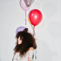 Model backstage at the Ashish show during London Fashion Week February 2025 at 180 Studios on February 24, 2025 in London, England.