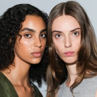 Model is posing backstage at the JW Anderson fashion show during the Milan Menswear Fall/Winter 2024-2025 on June 16, 2024 in Milan, Italy.