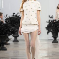 Model on the runway at the Blumarine Fall RTW 2025 fashion show as part of Milan Fashion Week on February 27, 2025 in Milan, Italy.