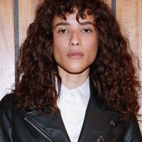 Model poses at the Sandy Liang presentation during the Fall 2016 MADE Fashion Week at The Standard on February 14, 2016 in New York City.