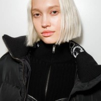 Model poses backstage at the Iceberg Since 1974 fashion show during the Milan Fashion Week Womenswear Fall/Winter 2023/2024 on February 22, 2023 in...