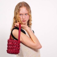 Model poses backstage prior to the Giambattista Valli Womenswear Fall/Winter 2025-2026 show as part of Paris Fashion Week at Hotel Pozzo di Borgo on...