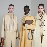 Model poses backstage prior to the Hermès Womenswear Fall/Winter 2024-2025 show as part of Paris Fashion Week on March 02, 2024 in Paris, France.