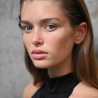 Model prepares backstage ahead of the VIKTORIA & WOODS show during Australian Fashion Week Presented By Pandora 2024 at The Cove Apartment Building,...