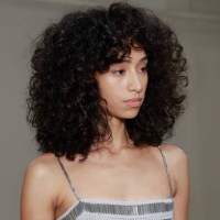 Model prepares backstage at the Jane Wade show during New York Fashion Week on September 11, 2024 in New York City.