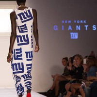 Model walks the runway at Junk Food Vintage NFL curated by Kristin Cavallari during Spring/Summer 2014 Collections at STYLE360 Fashion Pavilion in...
