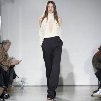 Model walks the runway at the Francesco Murano fashion show during the Milan Fashion Week - Womenswear Fall/Winter 2025/2026 on February 27, 2025 in...