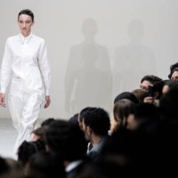 Model walks the runway at the Francisco Cancino show during Day 1 of Mercedes-Benz Fashion Week Mexico 2024 on October 15, 2024 in Mexico City,...