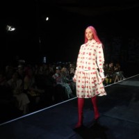 Model walks the runway at the Tyler McGillivary fashion show during the February 2025 New York Fashion Week on February 07, 2025 in New York City.