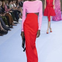 Model walks the runway during the Carolina Herrera Ready to Wear Spring/Summer 2025 fashion show as part of the New York Fashion Week on September 9,...