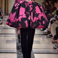 Model walks the runway during the Giorgio Armani Prive Haute Couture Fall/Winter 2017-2018 show as part of Haute Couture Paris Fashion Week on July...