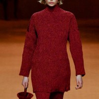 Model walks the runway during the Hermes Ready to Wear Fall/Winter 2023-2024 fashion show as part of the Paris Fashion Week on March 4, 2023 in...