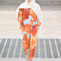 Model walks the runway during the Issey Miyake Menswear Spring/Summer 2025 show as part of Paris Fashion Week on June 20, 2024 in Paris, France.