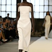 Model walks the runway during the Tod's collection show at Milan's Fashion Week Womenswear Spring / Summer 2025, on September 20, 2024 in Milan.