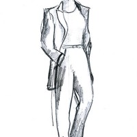 models - sketchy style - fashion stock illustrations