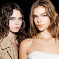 Models are seen backstage at the Ermanno Scervino fashion show during the Milan Womenswear Spring/Summer 2025 on September 21, 2024 in Milan, Italy.