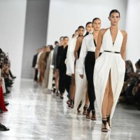 Models walk the runway during the Max Mara collection show at Milan's Fashion Week Womenswear Spring / Summer 2025, on September 19, 2024 in Milan.