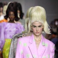 Models walk the runway for the Christian Cowan fashion show during February 2025 New York Fashion Week on February 07, 2025 in New York City.