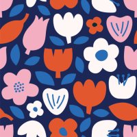 modern abstract natural floral seamless pattern. scandinavian cutout style. contemporary aesthetic art for fabric or wrapping paper, wall art, social media post, packaging. - garden decoration stock illustrations