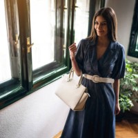 modern and elegant young businesswoman at restaurant - fashion stock pictures, royalty-free photos & images