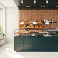 modern bakery cafe - home decoration stock pictures, royalty-free photos & images