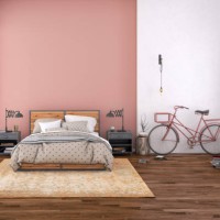 modern bedroom interior with blank wall for copy space - home decoration stock pictures, royalty-free photos & images