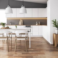 modern dining room and kitchen - home decoration stock pictures, royalty-free photos & images