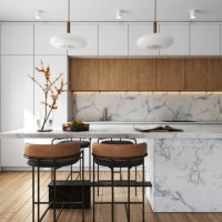 modern elegant kitchen stock photo - home decoration stock pictures, royalty-free photos & images