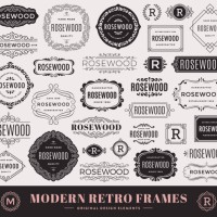 modern frames - fashion stock illustrations