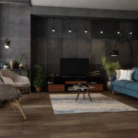 modern living room in the evening - home decoration stock pictures, royalty-free photos & images
