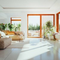 modern living room with lots of house plants - home decoration stock pictures, royalty-free photos & images