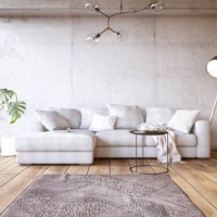 modern living room with sofa - fashion stock pictures, royalty-free photos & images