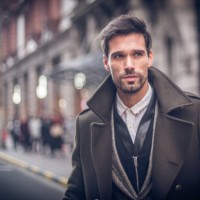 modern man in winter coat - fashion stock pictures, royalty-free photos & images