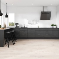 modern minimalist kitchen - food stock pictures, royalty-free photos & images