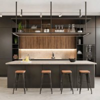 modern office space kitchen interior - home decoration stock pictures, royalty-free photos & images