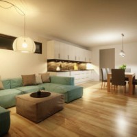 modern open concept binnenland - home decoration stockfoto's en -beelden