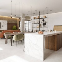 modern open plan apartment interior - home decoration stock pictures, royalty-free photos & images