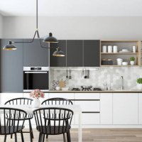 modern scandinavian kitchen and dining room - home decoration stock pictures, royalty-free photos & images