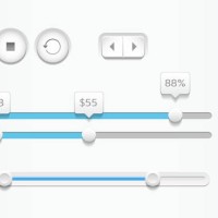 modern sliders and playback buttons - fashion stock illustrations