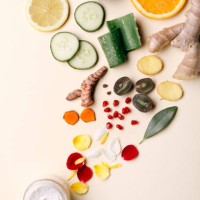moisturizing cream with natural ingredients - food stock pictures, royalty-free photos & images