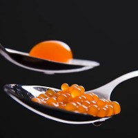 molecular gastronomy carrots caviar - food stock pictures, royalty-free photos & images