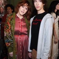 Molly Ringwald and Roman Stylianos Gianopoulos attend the Lingua Franca fashion show during February 2025 New York Fashion Week on February 04, 2025...