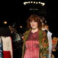 Molly Ringwald walks the runway for the Lingua Franca fashion show during February 2025 New York Fashion Week on February 04, 2025 in New York City.