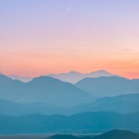 mountain layers at dusk - travel stock pictures, royalty-free photos & images