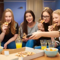 movie and pizza - junk food stock pictures, royalty-free photos & images