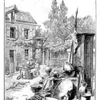 moving ,farm backyard - garden decoration stock illustrations