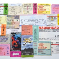 Music memorabilia - A large selection of concert tickets for arena and stadium shows from the 1980s, 1990s and 2000s, photographed on 23rd October...