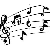 music notes - concert stock illustrations