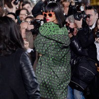 Music performer and singer Rihanna arrives at the Stella McCartney Autumn Winter 2014 fashion show during Paris Fashion Week on March 3, 2014 in...
