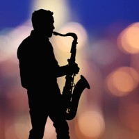 musician playing the saxophone, bokeh background - concert stock pictures, royalty-free photos & images